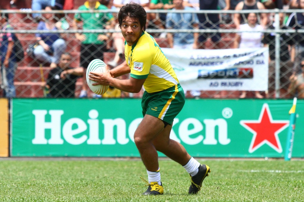 Moisés Duque, durante Eliminatórias para o Mundial 2015 de Rugby XV - Brasil x Paraguai no Estádio do Nacional em 2012 Créditos: João Neto/Fotojump